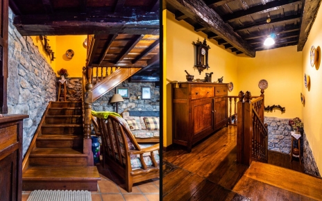 Wooden floors and beamed ceilings